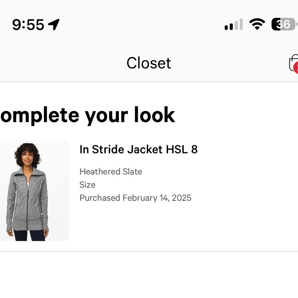 lululemon athletica Heathered Slate Jacket